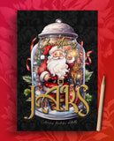 Christmas Jars Coloring Book Grayscale (Digital)
