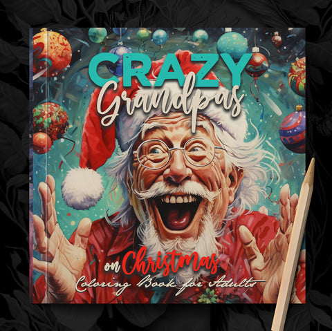 Crazy Grandpas on Christmas Coloring Book (Printbook)