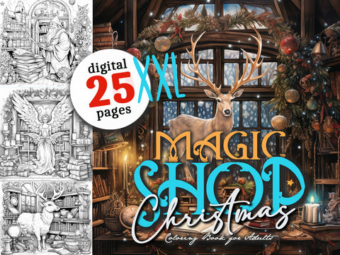 Magic Shop Christmas Coloring Book (Digital)