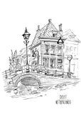 delft netherlands coloring book