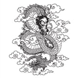 japanese dragon coloring book