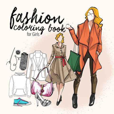fashion coloring book for girls 