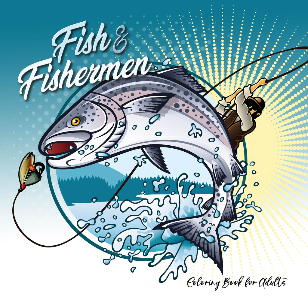 Fishing Coloring Book for Adults (Digital) – Monsoon Publishing USA