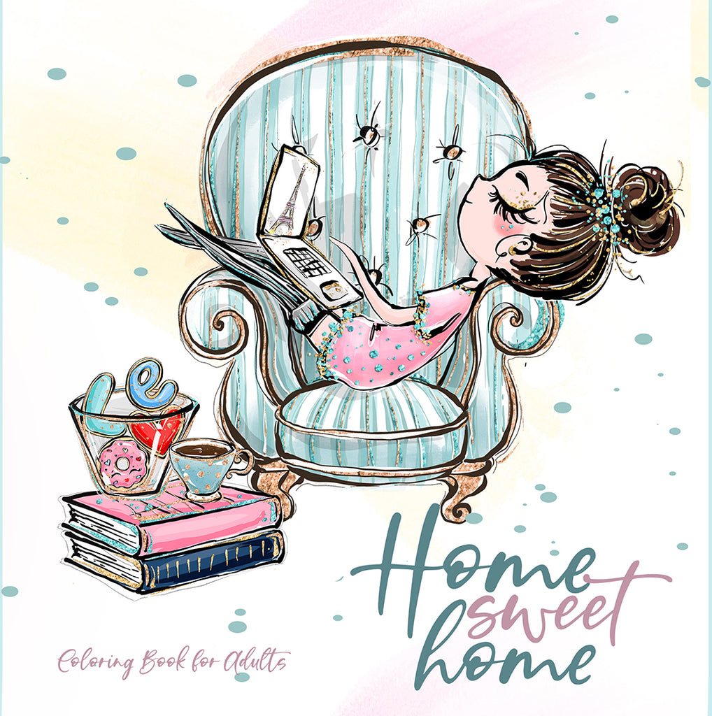 Home Sweet Home Coloring Book for Adults (Digital) – Monsoon
