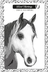 horse facial marking drawing sheet