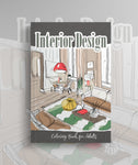 interior design coloring book for adults