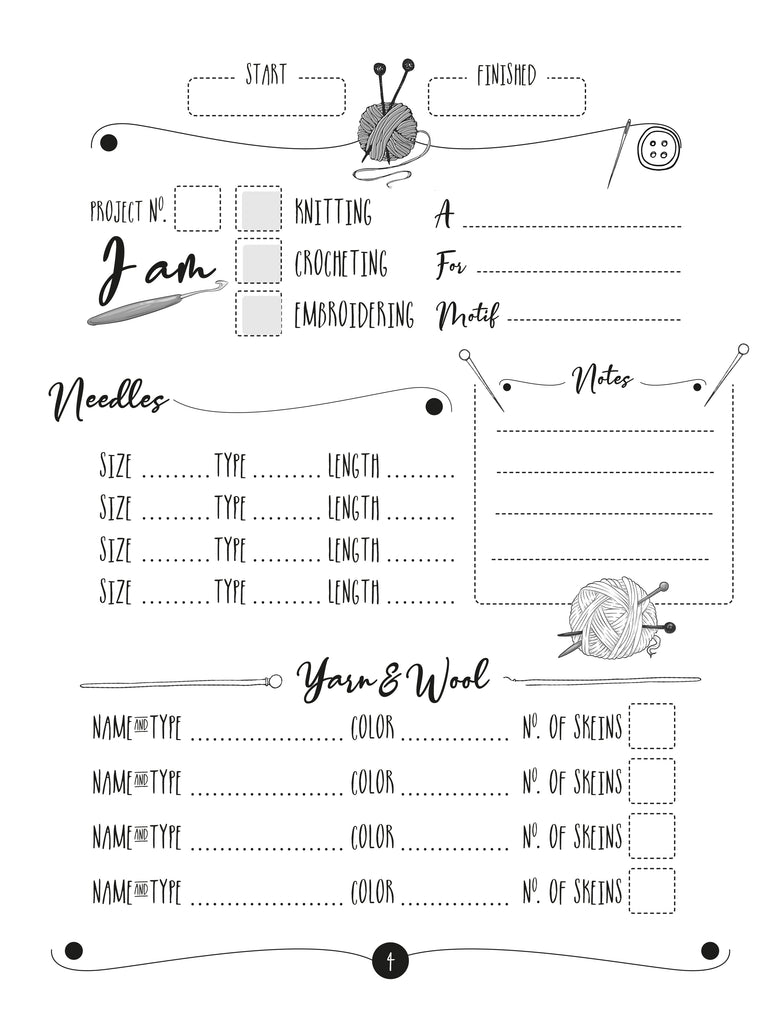 My Knitting Journal Log Book - KDP Graphic by Bitmate Studio · Creative  Fabrica