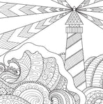 zentangle lighthouse coloring book