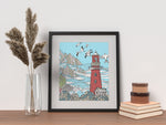 lighthouses coloring book for adults