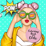 pop art coloring book for girls