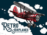 retro airplanes coloring book for adults