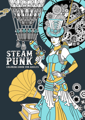 steampunk coloring book for adults