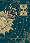 sun moon stars celestial coloring book for adults