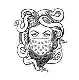 medusa tattoo coloring book for adults