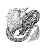 dragon tattoo coloring book for adults