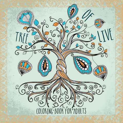 tree of life coloring book for adults