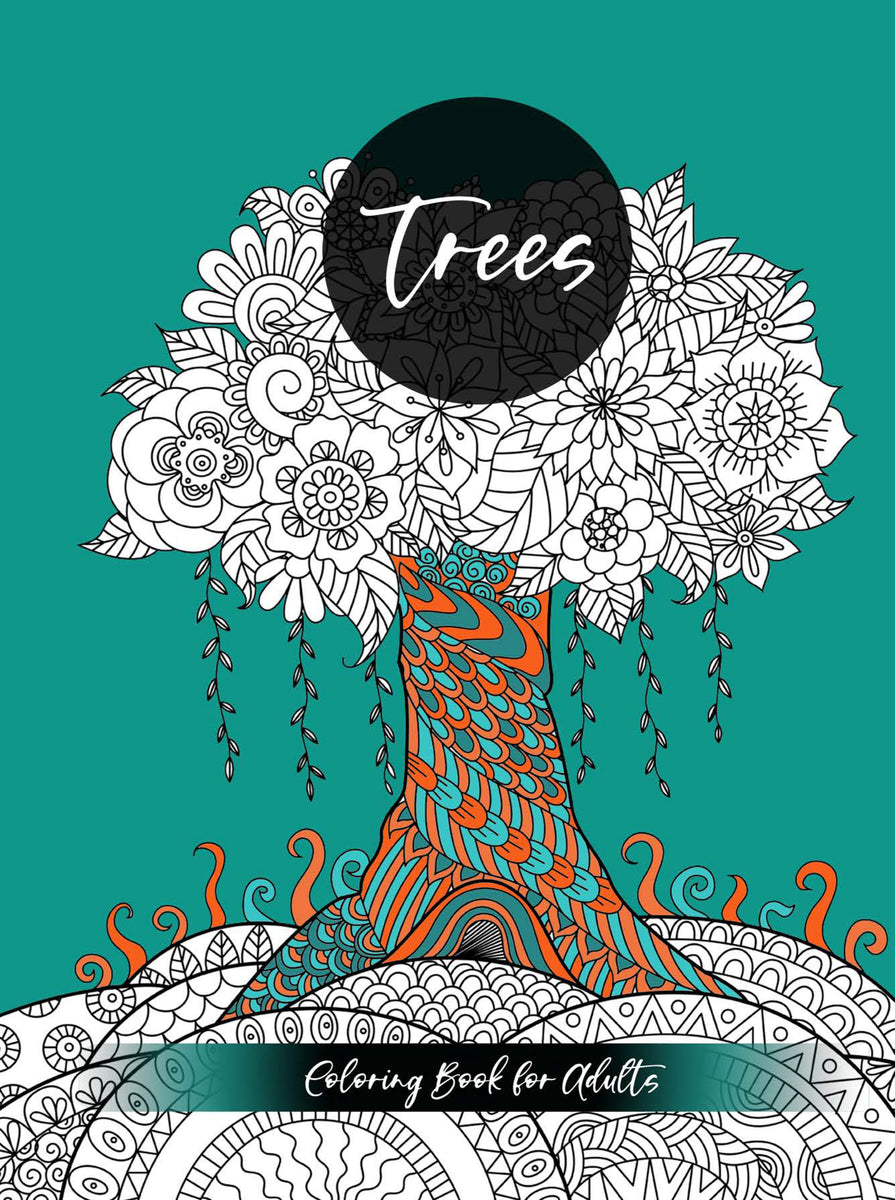 Trees Coloring Book for Adults (Digital) – Monsoon Publishing USA