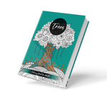 trees coloring book for adults