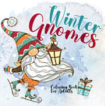 winter gnomes coloring book for adults