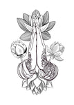 lotus praying hands buddhism namaste