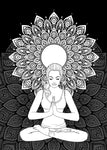 yoga coloring book for adults meditation