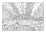 zentangle landscapes coloring book for adults