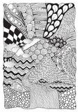 zentangle landscapes coloring book for adults