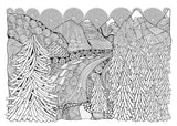 zentangle forest coloring book for adults