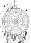 tarot zodiac coloring book for adults horoscope